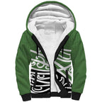 Green Fern New Zealand Kowhai Ngutukak Sherpa Hoodie - Aussie Hoodie