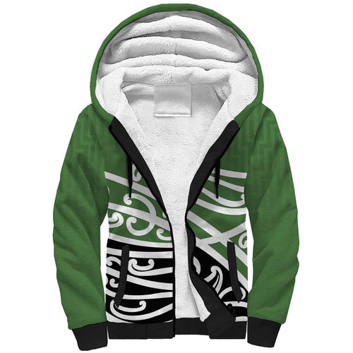 Green Fern New Zealand Kowhai Ngutukak Sherpa Hoodie - Aussie Hoodie