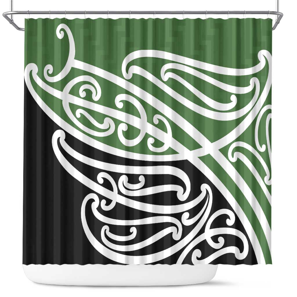 Green Fern New Zealand Kowhai Ngutukak Shower Curtain - Aussie Hoodie