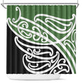 Green Fern New Zealand Kowhai Ngutukak Shower Curtain - Aussie Hoodie