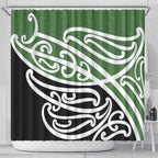 Green Fern New Zealand Kowhai Ngutukak Shower Curtain - Aussie Hoodie