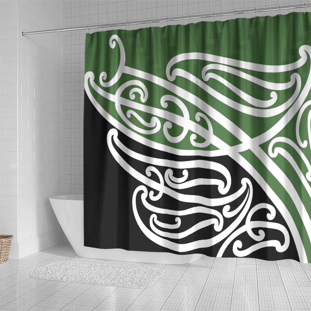 Green Fern New Zealand Kowhai Ngutukak Shower Curtain - Aussie Hoodie