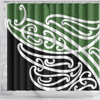 Green Fern New Zealand Kowhai Ngutukak Shower Curtain - Aussie Hoodie