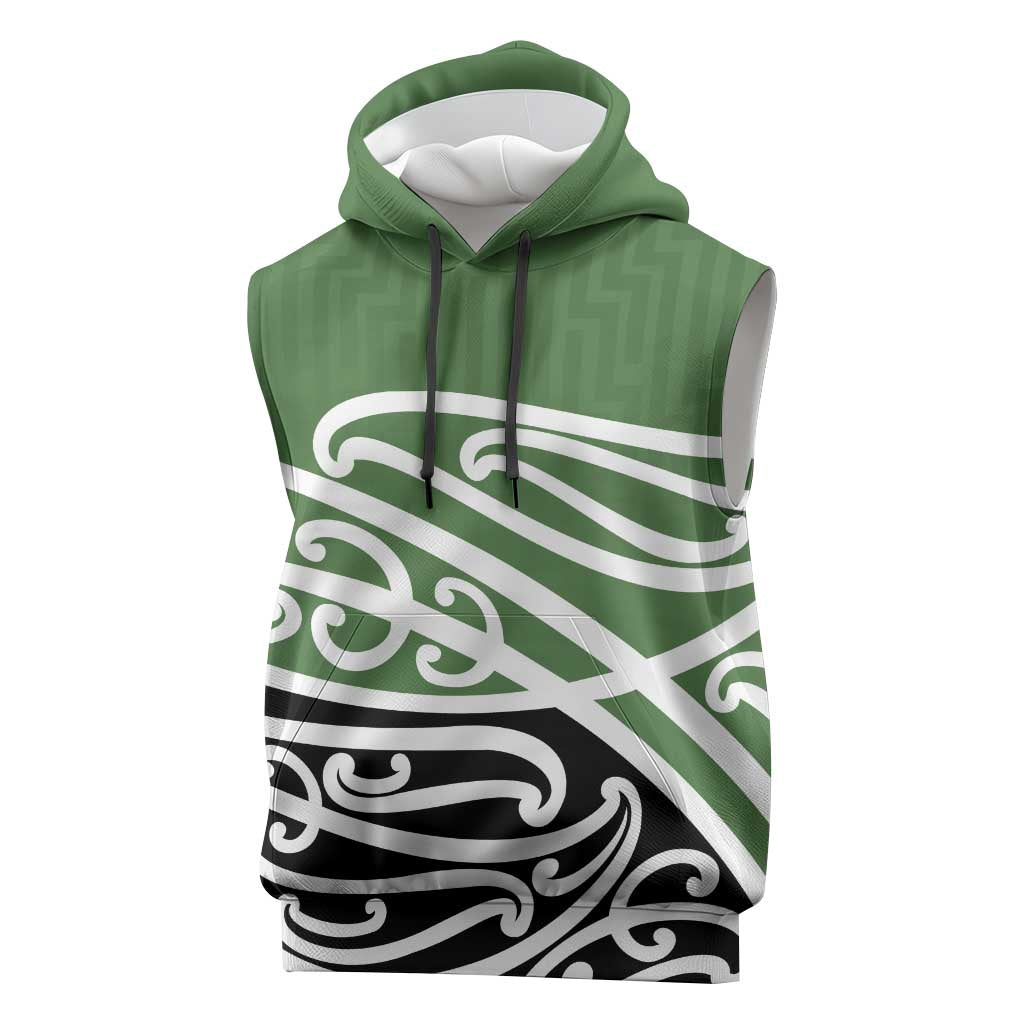 Green Fern New Zealand Kowhai Ngutukak Sleeveless Hoodie - Aussie Hoodie