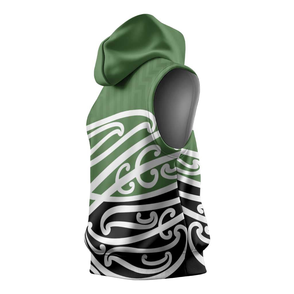 Green Fern New Zealand Kowhai Ngutukak Sleeveless Hoodie - Aussie Hoodie
