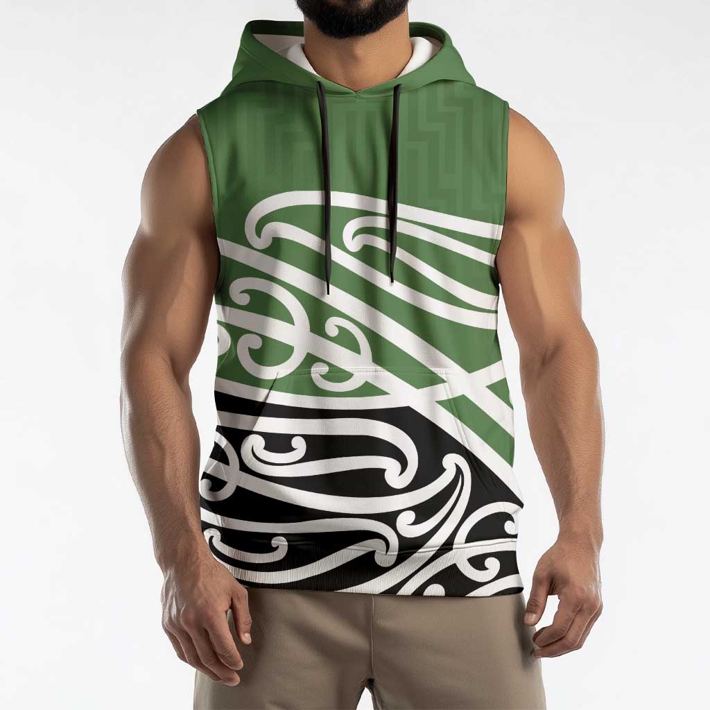 Green Fern New Zealand Kowhai Ngutukak Sleeveless Hoodie - Aussie Hoodie