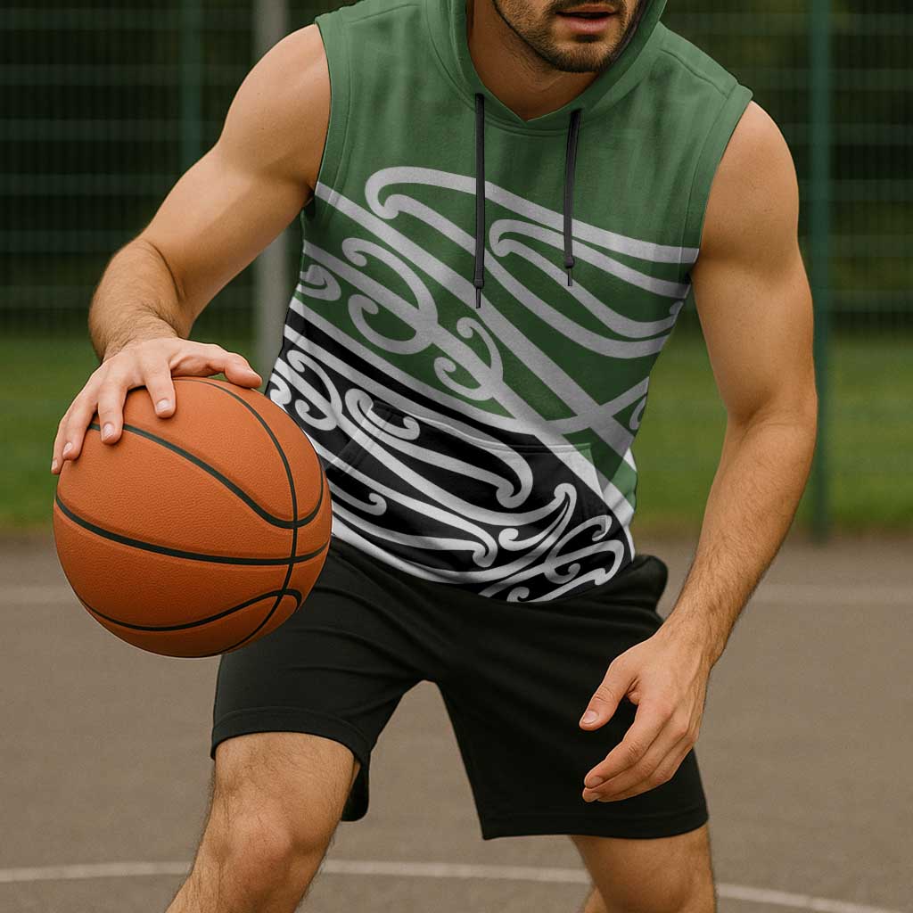 Green Fern New Zealand Kowhai Ngutukak Sleeveless Hoodie - Aussie Hoodie