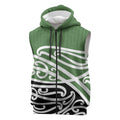 Green Fern New Zealand Kowhai Ngutukak Sleeveless Zip Hoodie LT9