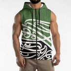 Green Fern New Zealand Kowhai Ngutukak Sleeveless Zip Hoodie LT9