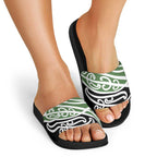 Green Fern New Zealand Kowhai Ngutukak Slide Sandals - Aussie Hoodie