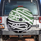 Green Fern New Zealand Kowhai Ngutukak Spare Tire Cover - Aussie Hoodie