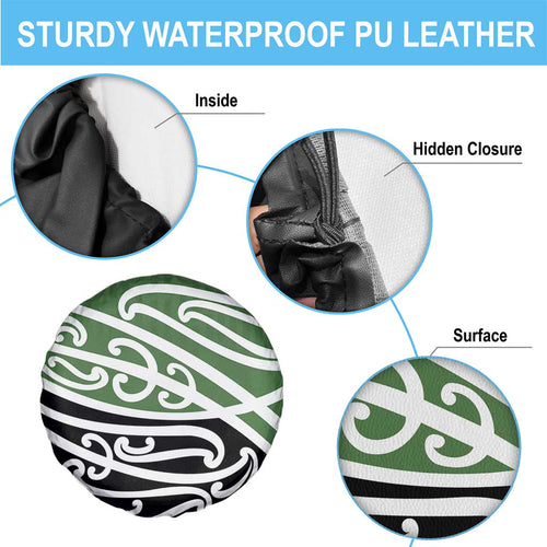 Green Fern New Zealand Kowhai Ngutukak Spare Tire Cover - Aussie Hoodie