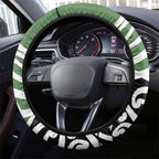 Green Fern New Zealand Kowhai Ngutukak Steering Wheel Cover - Aussie Hoodie