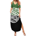 Green Fern New Zealand Kowhai Ngutukak Summer Maxi Dress - Aussie Hoodie
