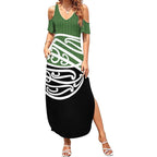 Green Fern New Zealand Kowhai Ngutukak Summer Maxi Dress - Aussie Hoodie
