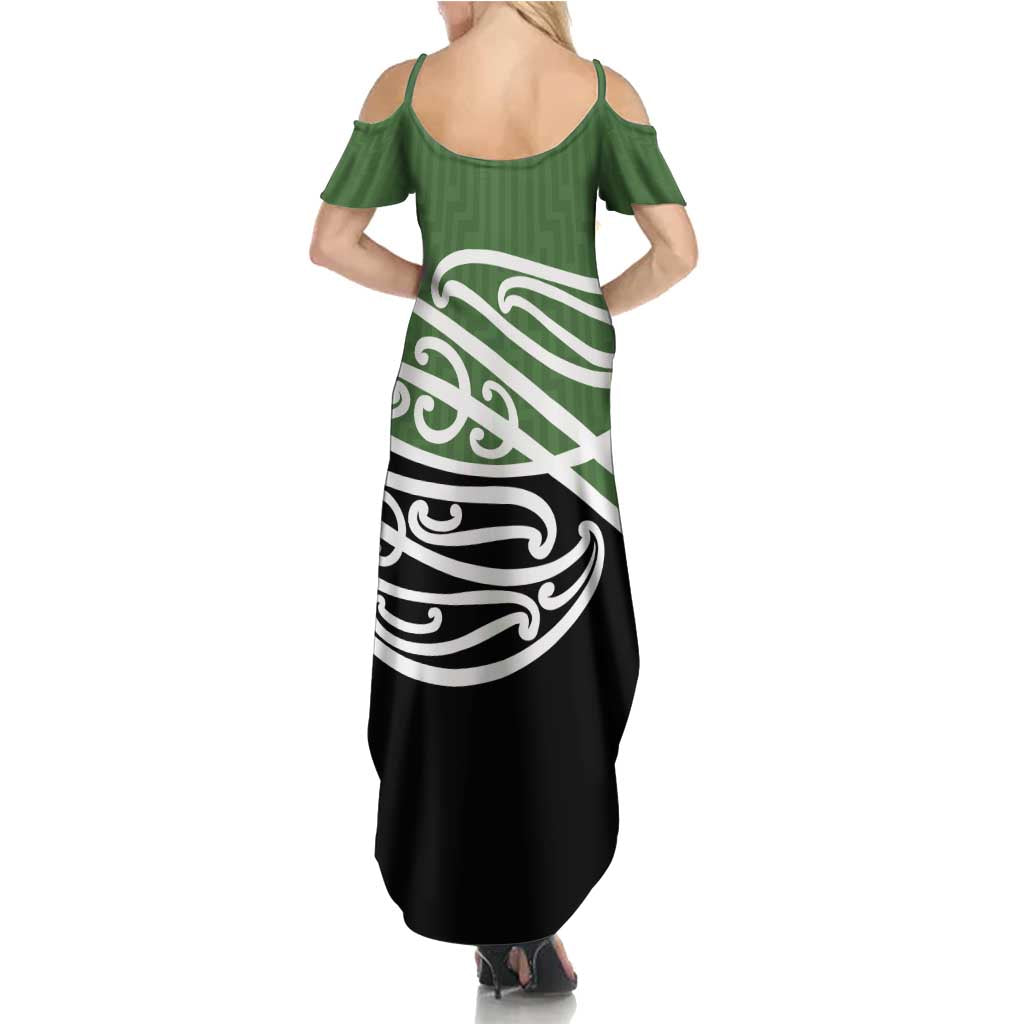 Green Fern New Zealand Kowhai Ngutukak Summer Maxi Dress - Aussie Hoodie