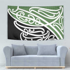 Green Fern New Zealand Kowhai Ngutukak Tapestry - Aussie Hoodie