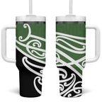 Green Fern New Zealand Kowhai Ngutukak Tumbler With Handle - Aussie Hoodie
