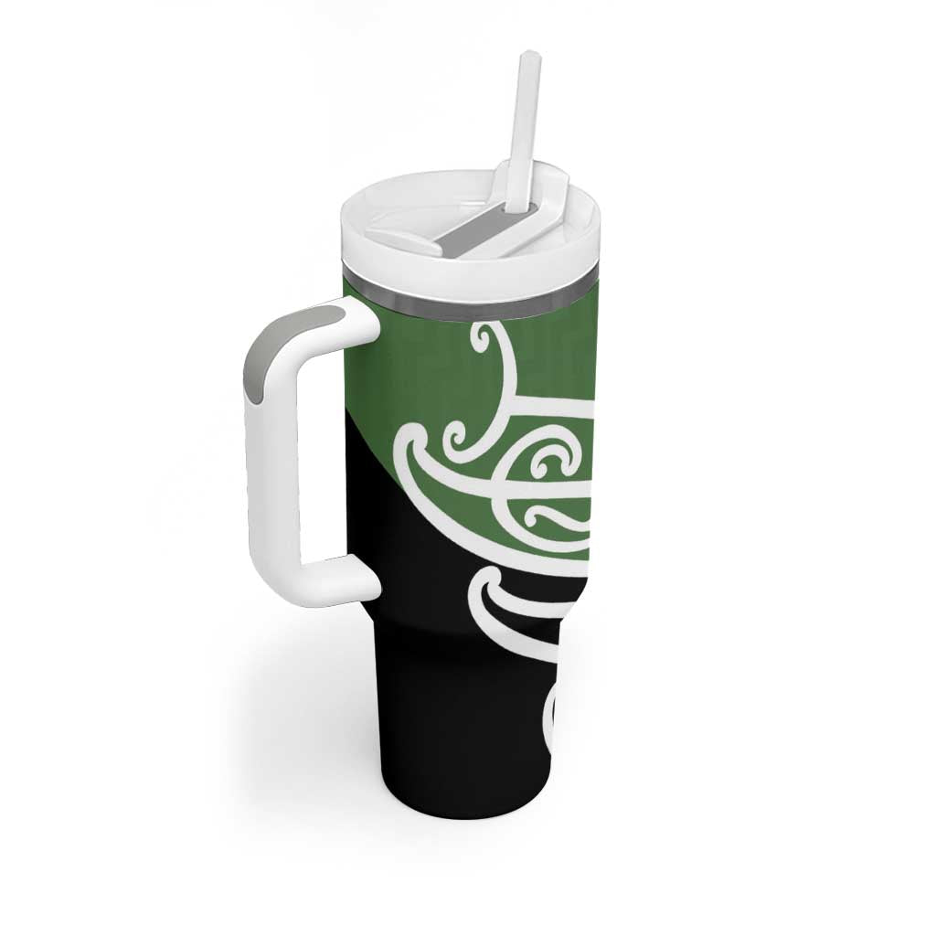 Green Fern New Zealand Kowhai Ngutukak Tumbler With Handle - Aussie Hoodie