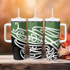 Green Fern New Zealand Kowhai Ngutukak Tumbler With Handle - Aussie Hoodie