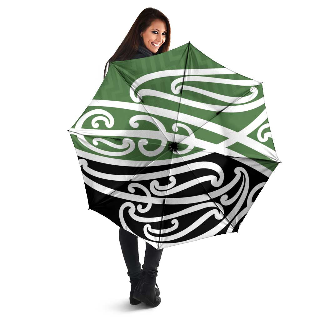 Green Fern New Zealand Kowhai Ngutukak Umbrella - Aussie Hoodie