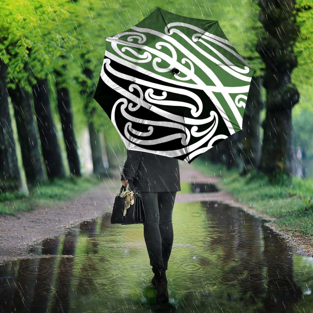 Green Fern New Zealand Kowhai Ngutukak Umbrella - Aussie Hoodie