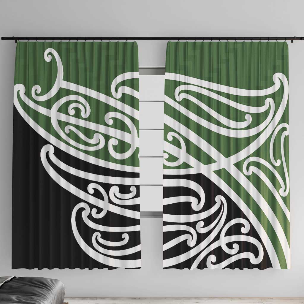 Green Fern New Zealand Kowhai Ngutukak Window Curtain - Aussie Hoodie
