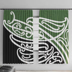 Green Fern New Zealand Kowhai Ngutukak Window Curtain - Aussie Hoodie