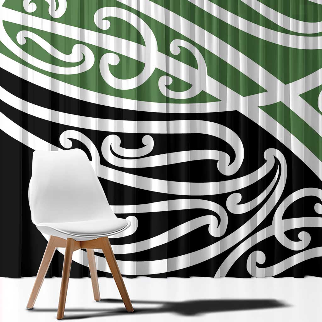 Green Fern New Zealand Kowhai Ngutukak Window Curtain - Aussie Hoodie