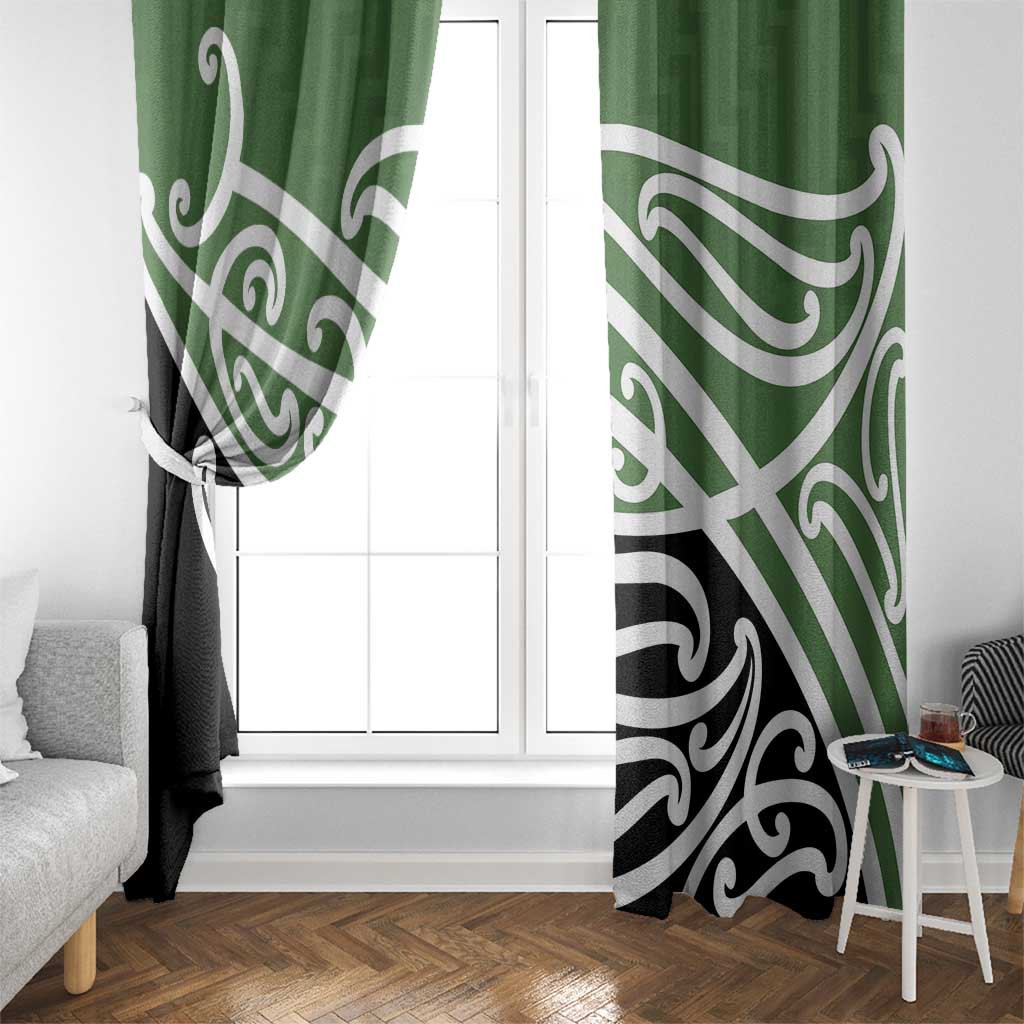 Green Fern New Zealand Kowhai Ngutukak Window Curtain - Aussie Hoodie
