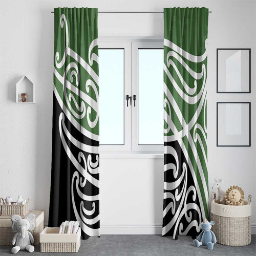 Green Fern New Zealand Kowhai Ngutukak Window Curtain - Aussie Hoodie