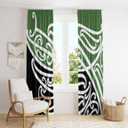 Green Fern New Zealand Kowhai Ngutukak Window Curtain - Aussie Hoodie
