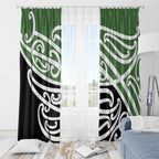 Green Fern New Zealand Kowhai Ngutukak Window Curtain - Aussie Hoodie