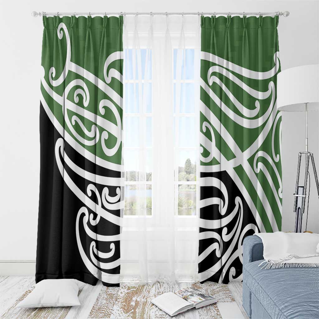 Green Fern New Zealand Kowhai Ngutukak Window Curtain - Aussie Hoodie