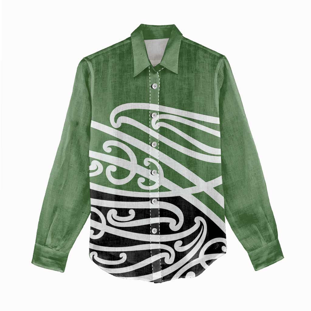 Green Fern New Zealand Kowhai Ngutukak Women Casual Shirt - Aussie Hoodie