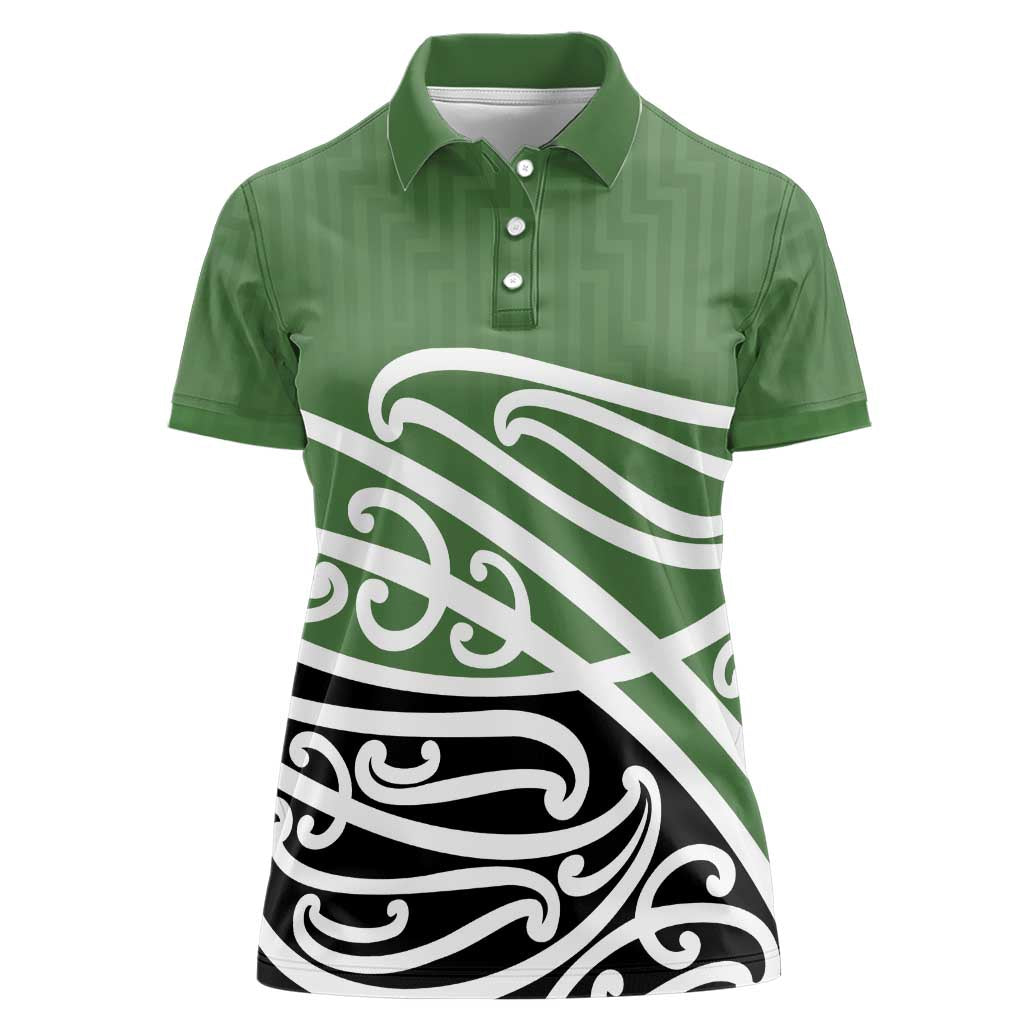Green Fern New Zealand Kowhai Ngutukak Women Polo Shirt - Aussie Hoodie