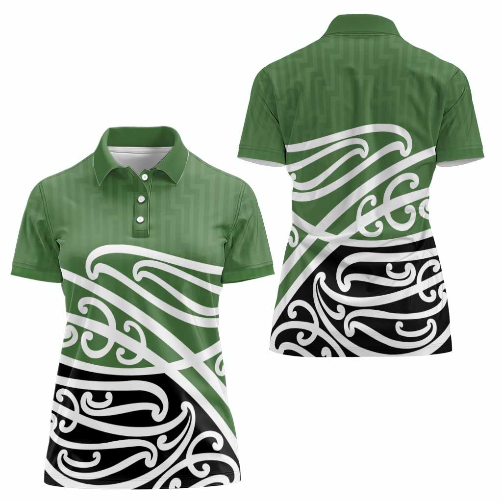Green Fern New Zealand Kowhai Ngutukak Women Polo Shirt - Aussie Hoodie