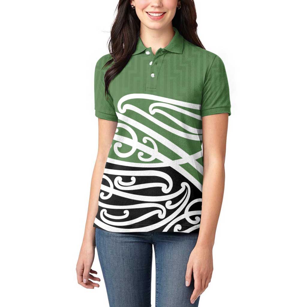 Green Fern New Zealand Kowhai Ngutukak Women Polo Shirt - Aussie Hoodie
