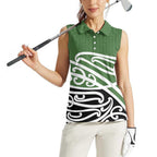 Green Fern New Zealand Kowhai Ngutukak Women Sleeveless Polo Shirt - Aussie Hoodie