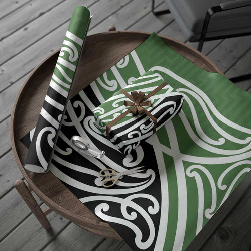 Green Fern New Zealand Kowhai Ngutukak Wrapping Paper - Aussie Hoodie