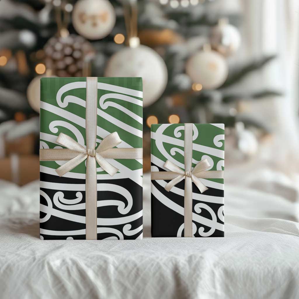 Green Fern New Zealand Kowhai Ngutukak Wrapping Paper - Aussie Hoodie