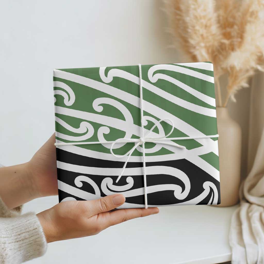 Green Fern New Zealand Kowhai Ngutukak Wrapping Paper - Aussie Hoodie