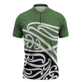 Green Fern New Zealand Kowhai Ngutukak Zipper Polo Shirt - Aussie Hoodie