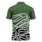 Green Fern New Zealand Kowhai Ngutukak Zipper Polo Shirt - Aussie Hoodie