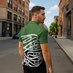 Green Fern New Zealand Kowhai Ngutukak Zipper Polo Shirt - Aussie Hoodie