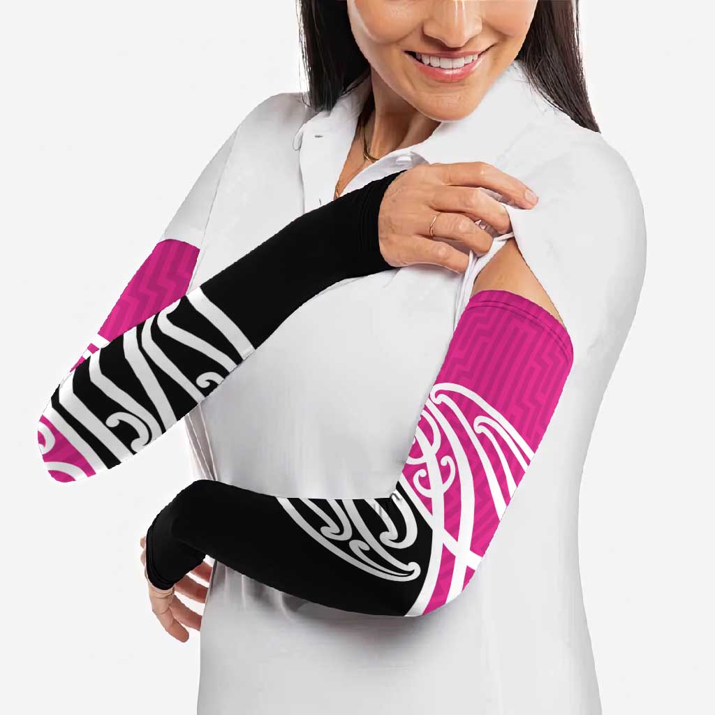 All Pink New Zealand Kowhai Ngutukak Arm Sleeves - Aussie Hoodie