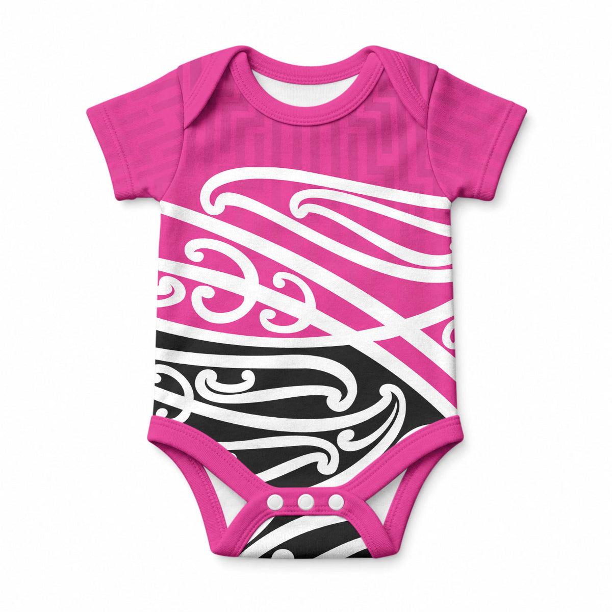 All Pink New Zealand Kowhai Ngutukaka Baby Onesie