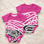 All Pink New Zealand Kowhai Ngutukaka Baby Onesie