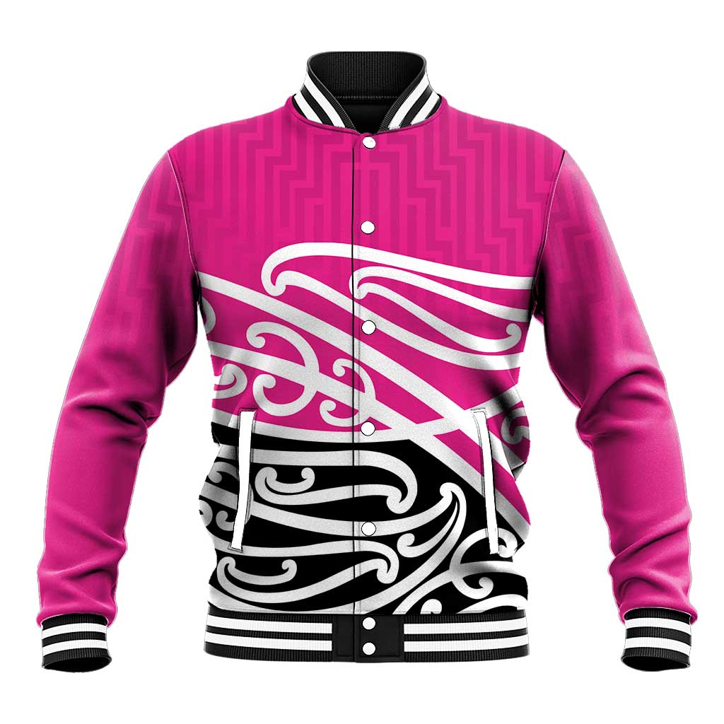All Pink New Zealand Kowhai Ngutukak Baseball Jacket - Aussie Hoodie