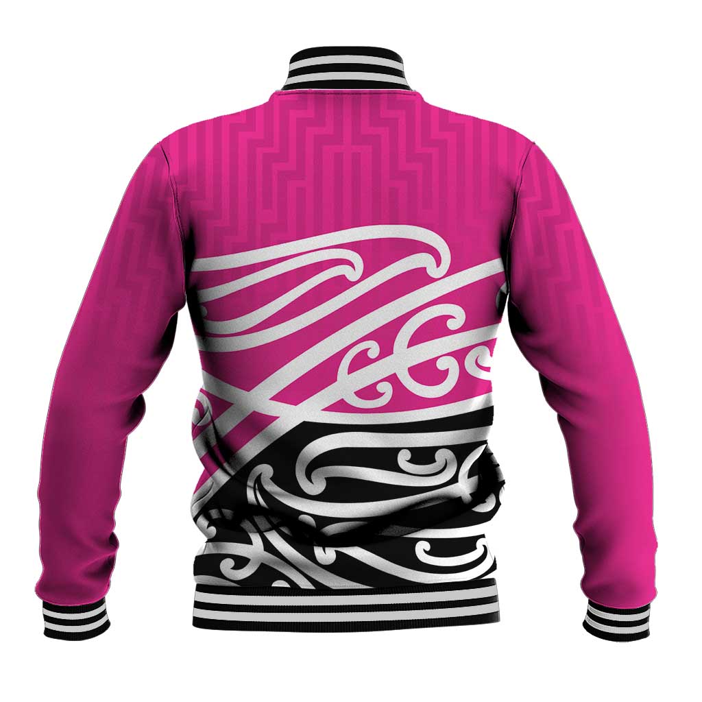 All Pink New Zealand Kowhai Ngutukak Baseball Jacket - Aussie Hoodie